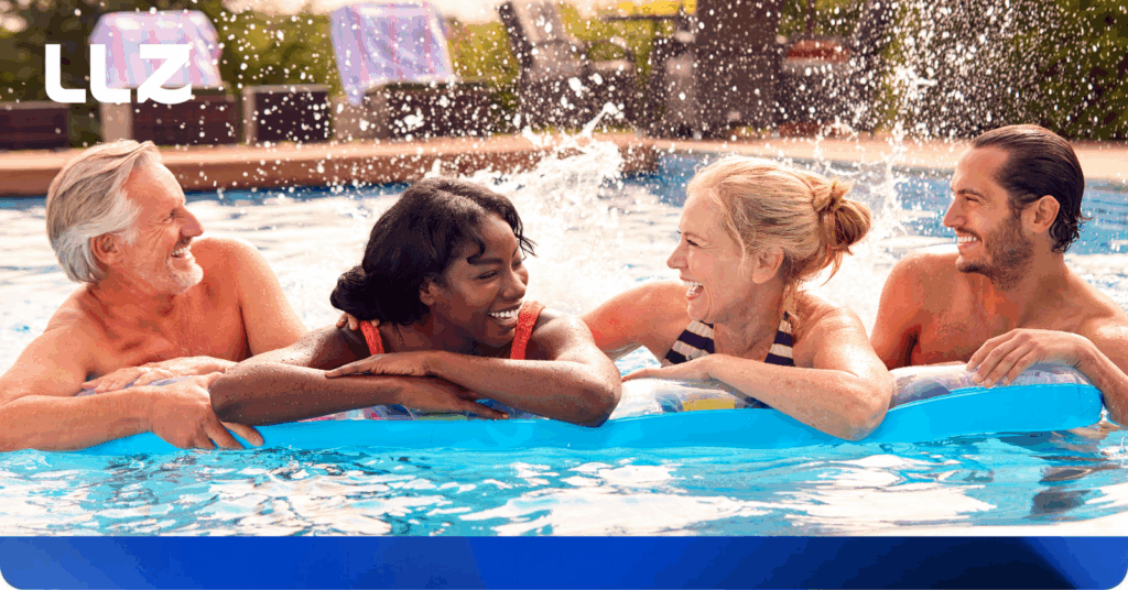 Área de lazer no condomínio